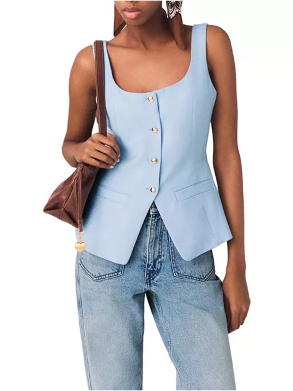 Maje Londibly Sleeveless Tailored Jacket